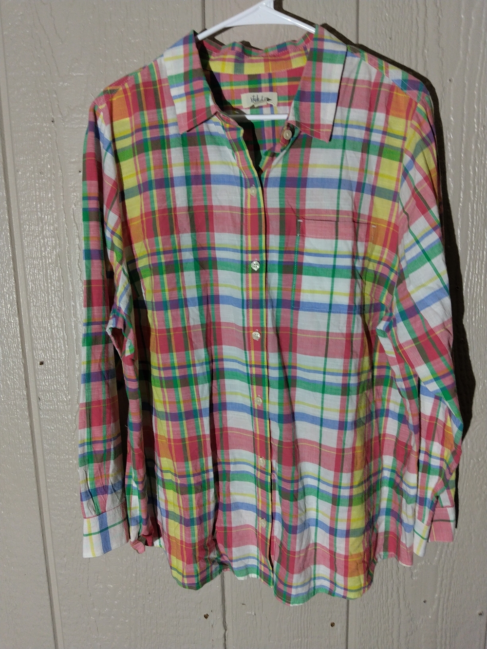 Style & Co. Multicolor Plaid Button-Down Shirt